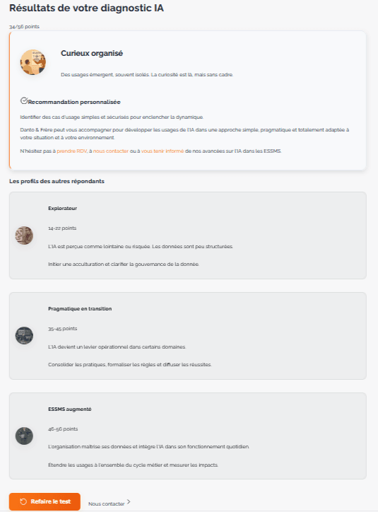 Auto-diagnostic de maturité IA